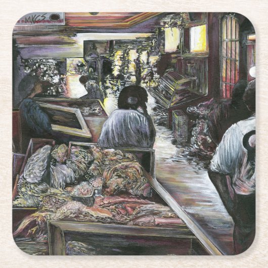 Wasser, aber geküsst mit Wüstenwind, Jerusalem Rechteckiger Pappuntersetzer (Vorderseite)