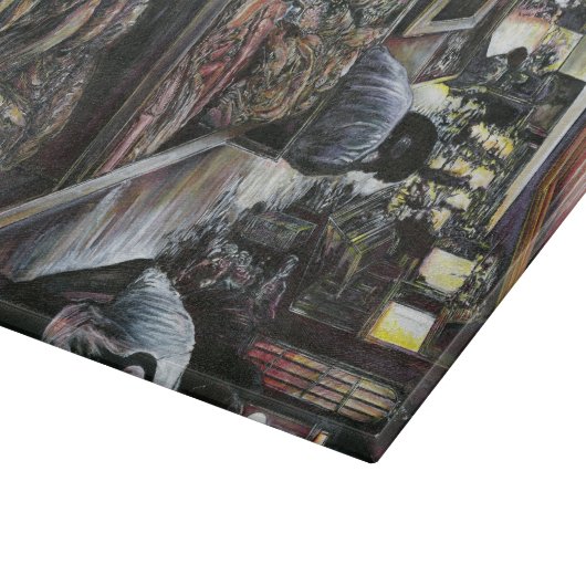 Wasser, aber geküsst mit Wüstenwind, Jerusalem Schneidebrett (Ecke)