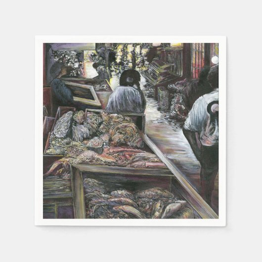 Wasser, aber geküsst mit Wüstenwind, Jerusalem Serviette (Vorderseite)