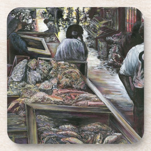 Wasser, aber geküsst mit Wüstenwind, Jerusalem Untersetzer (Vorderseite)