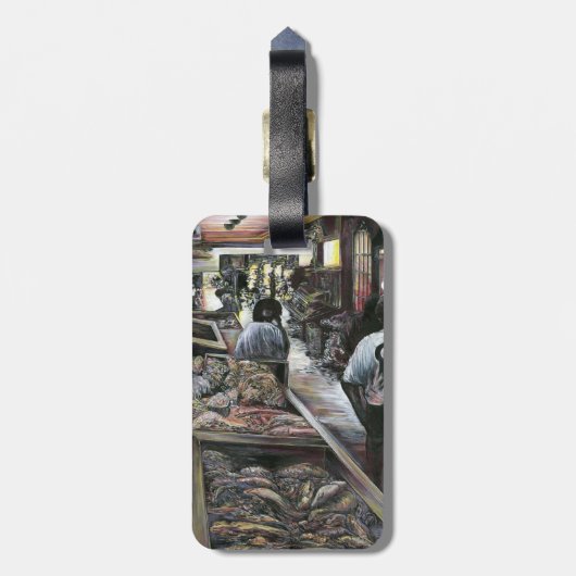 Wasser, aber mit Wüstenwind geküsst, Jerusalem Gepäckanhänger (Rückseite vertikal)