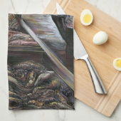 Wasser, aber mit Wüstenwind geküsst, Jerusalemc Geschirrtuch (Viertel Falte)