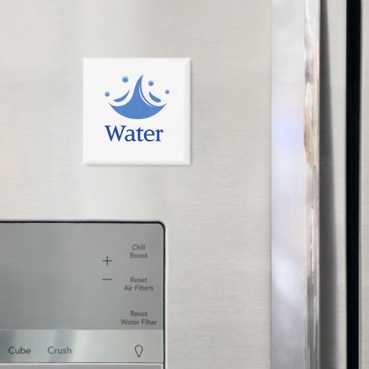 Wasser Abstract Blau Magnet (In Situ (Kühlschrank))