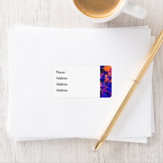 WASSER ABSTRAKT 1 ADRESSAUFKLEBER (Insitu)