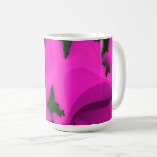 WASSER ABSTRAKT KAFFEETASSE (VorderseiteRechts)