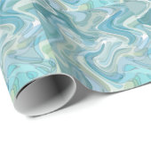 Wasser - Abstrakte Gestaltung Geschenkpapier (Rolleneckpunkt)