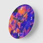 WASSER ABSTRAKTES 1 RUNDE WANDUHR (Winkel)