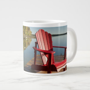 Wasser   Adirondack-Vorsitz am See Jumbo-Tasse