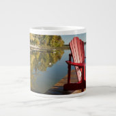 Wasser | Adirondack-Vorsitz am See Jumbo-Tasse (Vorderseite)