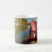 Wasser | Adirondack-Vorsitz am See Kaffeetasse (Mittel)