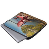 Wasser | Adirondack-Vorsitz am See Laptopschutzhülle (Vorne Knopf)