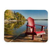 Wasser | Adirondack-Vorsitz am See Magnet (Horizontal)