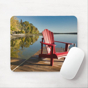 Wasser   Adirondack-Vorsitz am See Mousepad