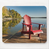 Wasser | Adirondack-Vorsitz am See Mousepad (Vorne)