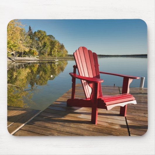 Wasser | Adirondack-Vorsitz am See Mousepad (Vorne)