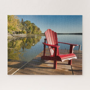 Wasser   Adirondack-Vorsitz am See Puzzle