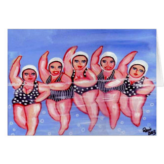 Wasser Aerobic Divas Fun Whimsical Chubby