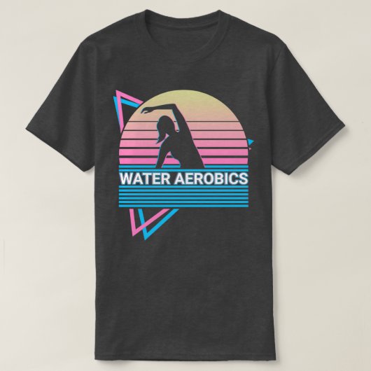 Wasser Aerobic Retro T-Shirt (Design vorne)