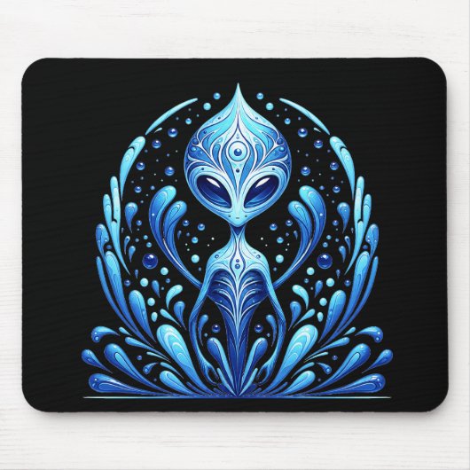 Wasser Alien Mousepad (Vorne)