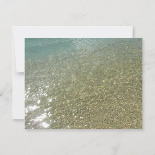 Wasser am Strand I Abstrakt Naturfotografie (Vorderseite)