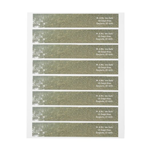 Wasser am Strand I Abstrakt Naturfotografie (Bogen)