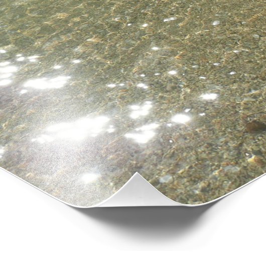 Wasser am Strand I Abstrakt Naturfotografie Fotodruck (Ecke)