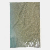 Wasser am Strand I Abstrakt Naturfotografie Geschirrtuch (Vertikal)