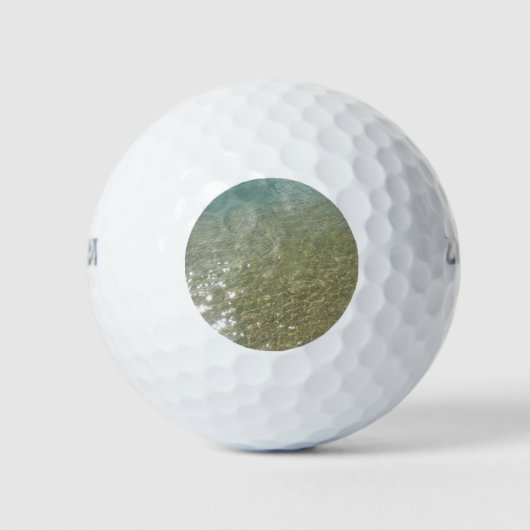 Wasser am Strand I Abstrakt Naturfotografie Golfball (Vorderseite)