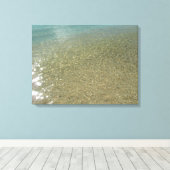 Wasser am Strand I Abstrakt Naturfotografie Leinwanddruck (Insitu (Holzboden))