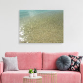 Wasser am Strand I Abstrakt Naturfotografie Leinwanddruck (Insitu (Wohnzimmer))