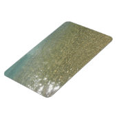 Wasser am Strand I Abstrakt Naturfotografie Magnet (Linke Seite)