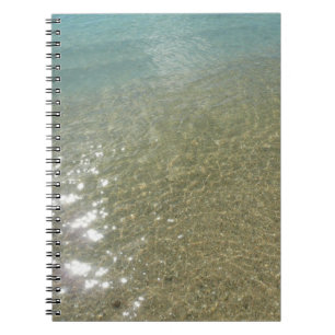 Wasser am Strand I Abstrakt Naturfotografie Notizblock