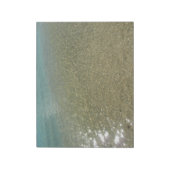 Wasser am Strand I Abstrakt Naturfotografie Notizblock (Rotiert)