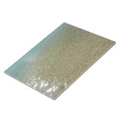 Wasser am Strand I Abstrakt Naturfotografie Notizblock (angewinkelt)