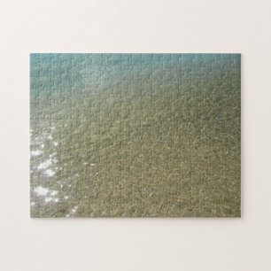 Wasser am Strand I Abstrakt Naturfotografie Puzzle