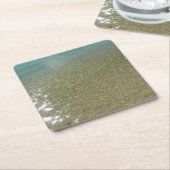 Wasser am Strand I Abstrakt Naturfotografie Rechteckiger Pappuntersetzer (angewinkelt)