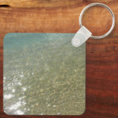 Wasser am Strand I Abstrakt Naturfotografie Schlüsselanhänger (Rückseite)