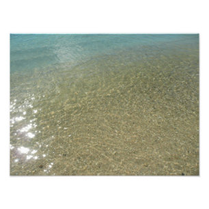 Wasser am Strand I Abstrakte Naturfotografie Fotodruck