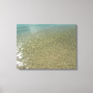 Wasser am Strand I Abstrakte Naturfotografie Leinwanddruck