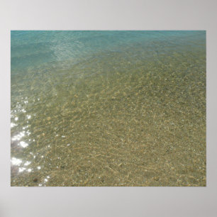 Wasser am Strand I Abstrakte Naturfotografie Poster