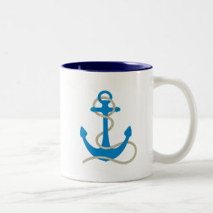 Wasser Anker Meer Ozean Taucher schwimmen Strand m Zweifarbige Tasse