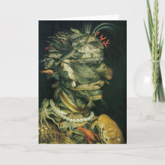 Wasser - Arcimboldo - 1566 Karte (Vorderseite)
