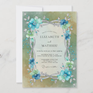 Wasser Ätherische Verzauberte Hochzeit Einladung