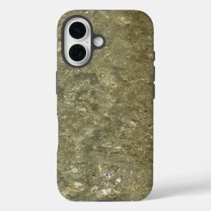 Wasser auf dem Strand II Abstrakte Naturfotografie iPhone 16 Hülle