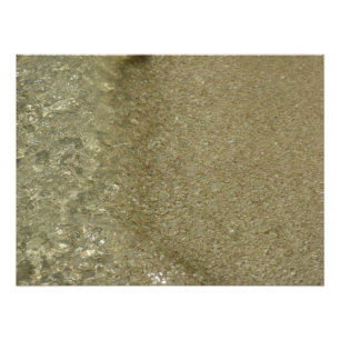 Wasser auf dem Strand II Abstrakte Naturfotografie Fotodruck