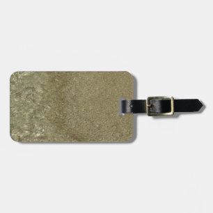 Wasser auf dem Strand II Abstrakte Naturfotografie Gepäckanhänger