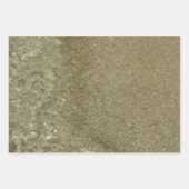 Wasser auf dem Strand II Abstrakte Naturfotografie Geschenkpapier Set (Vorderseite 3)