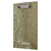 Wasser auf dem Strand II Abstrakte Naturfotografie Klemmbrett (Links)