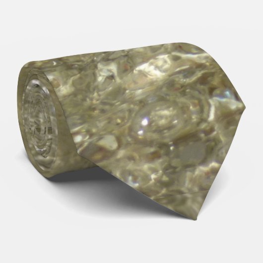 Wasser auf dem Strand II Abstrakte Naturfotografie Krawatte (Gerollt)