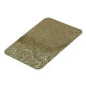 Wasser auf dem Strand II Abstrakte Naturfotografie Magnet (Linke Seite)